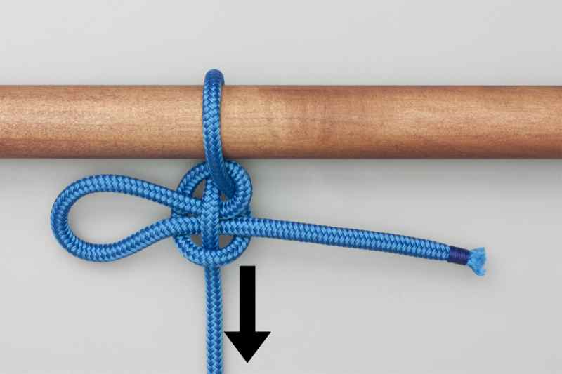 Animation: Mooring Hitch Tying Mooring Hitch, Step-by-Step Animation